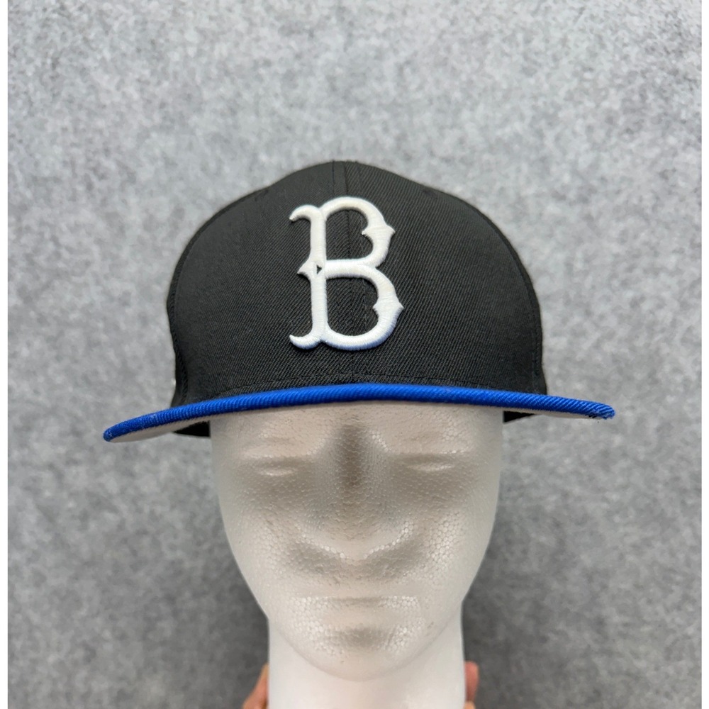 New Era 9FIFTY Brooklyn Dodgers Cooperstown Collection Snapback Hat Black Blue